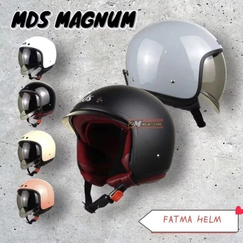 MDS Magnum Solid Helm Retro