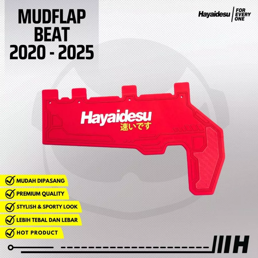 Mud Flap Penahan Lumpur Premium Hayaidesu Beat 2020-2026