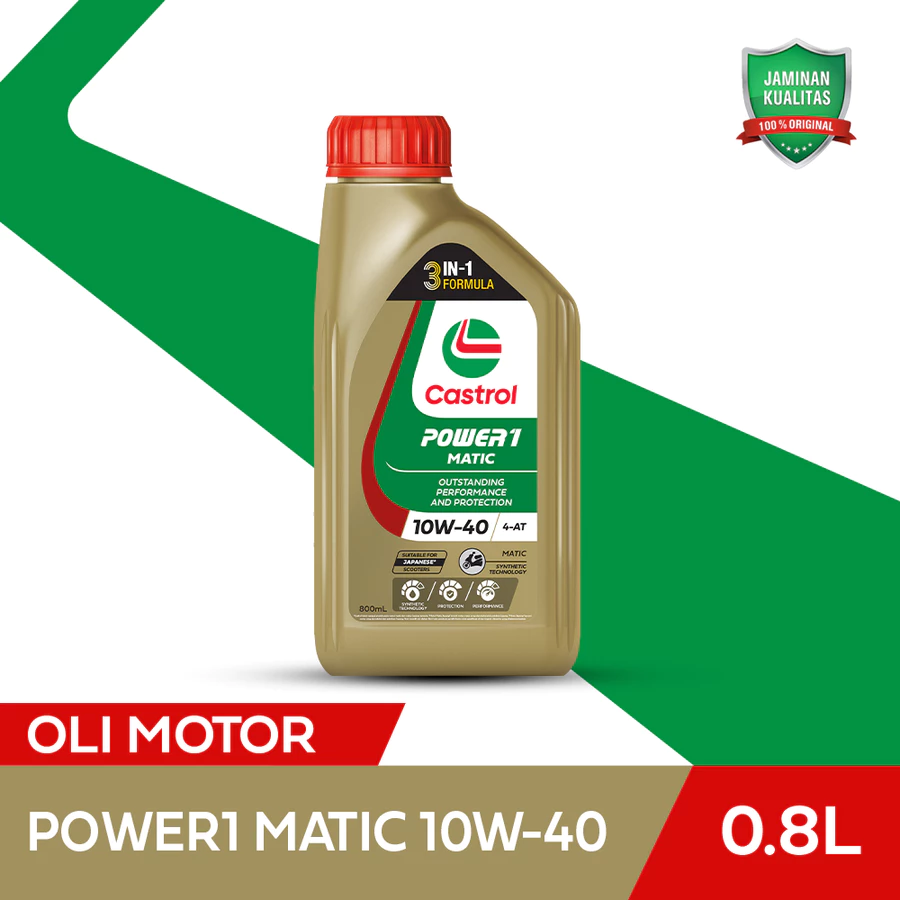 Oli Mesin Motor Matic Castrol Power1 10W-40