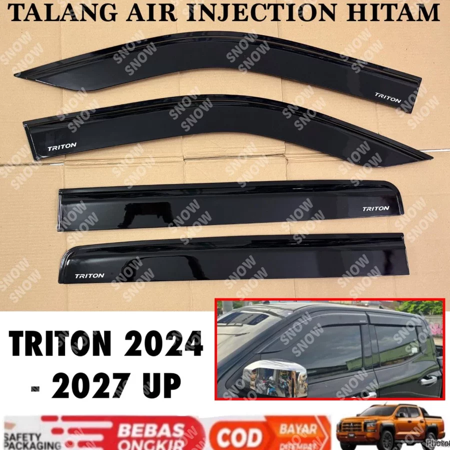 Talang Air New Triton 2024 - Sekarang Up Side Visor Injection Hitam Premium