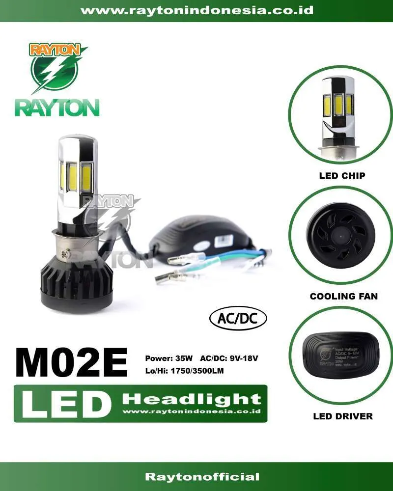 10 Lampu LED Motor Terbaik, Terang dan Hemat Daya 1. RTD M02E