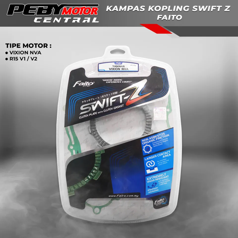 10 Kampas Kopling Motor Terbaik, Tarikan Kembali Responsif 10. Faito Swift Z
