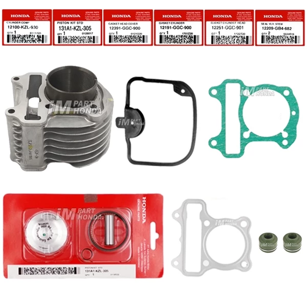 12100-KZL-930 131A1-KZL-305 Blok Seher & Piston Kit STD Beat Spacy Scoopy Vario 110 Fi 2012 - 2014