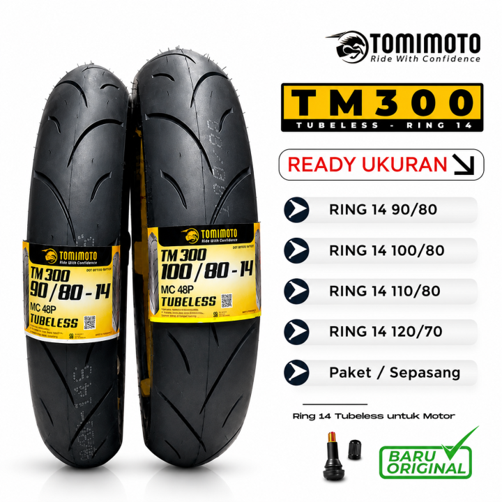 10 Ban Tubeless Motor 2026 yang Awet dan Nyaman untuk Harian 3. Tomimoto TM 300