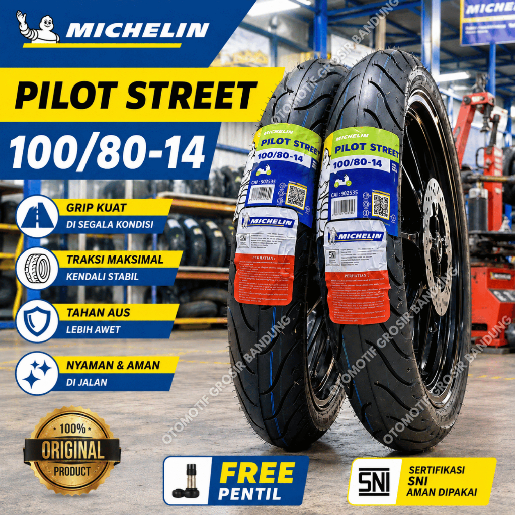 10 Ban Tubeless Motor 2026 yang Awet dan Nyaman untuk Harian 8. Michelin Pilot Street