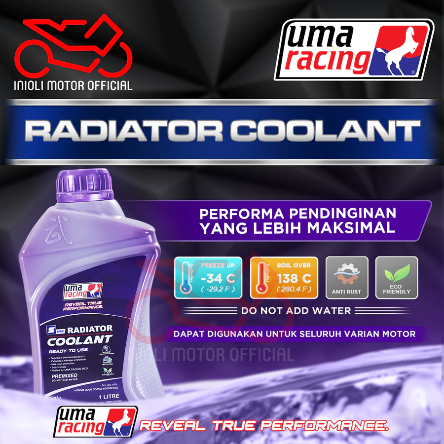 Air Radiator UMA Racing Coolant Liquid Cairan Radiator 100% Original