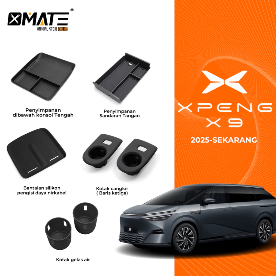 Aksesoris Mobil Organizer Kompartemen Xpeng X9