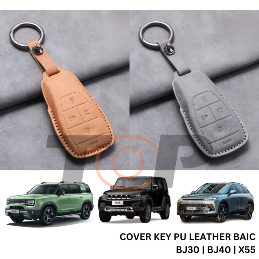 Cover Kunci Sarung Kunci PU Leather Kulit BAIC X55