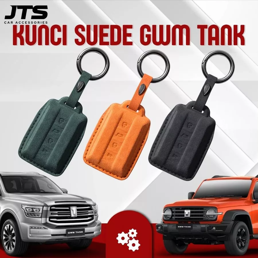 Cover Kunci Suede GWM Tank 500 Sarung Pelindung Casing Remote Mobil Premium