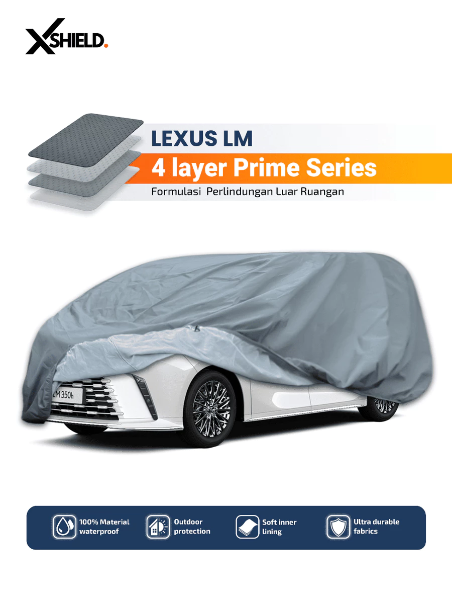 Cover Mobil Lexus LM Sarung Penutup Soft Carbon Tebal Waterproof & Anti Panas UV