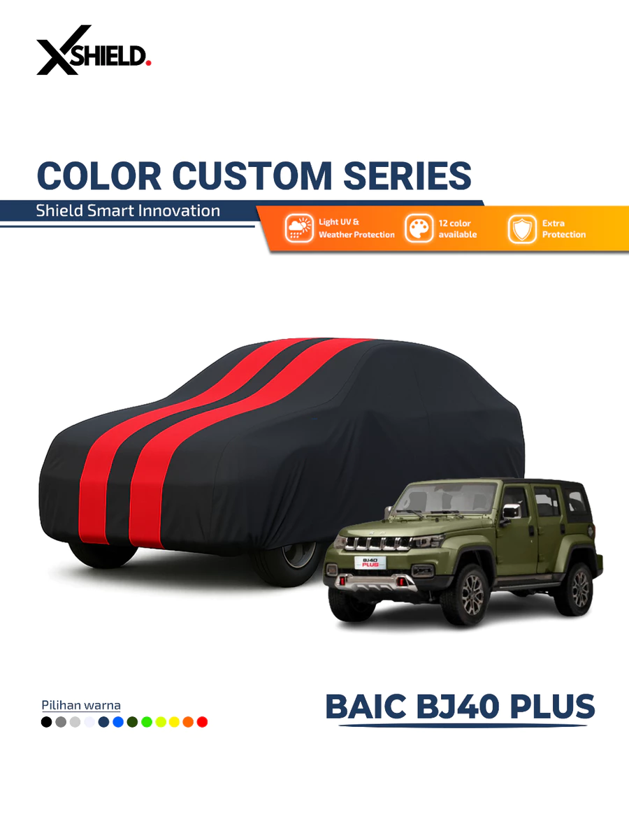 Cover Mobil Sarung Mobil Anti Panas UV Semi Outdoor BAIC BJ40 Plus