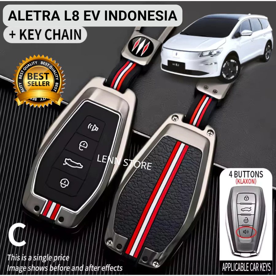 Cover Sarung Kunci Remote Logam ALETRA L8 EV