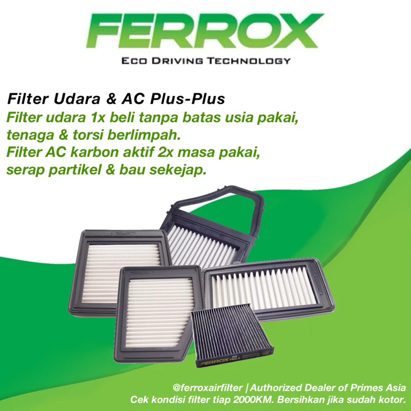 FERROX Filter Udara & AC Civic RS Hybrid 2025-Sekarang