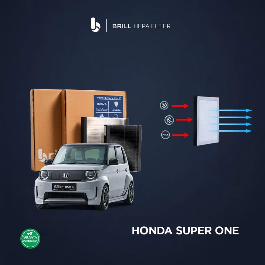 Filter AC Mobil Honda Super ONE Brill HEPA Filter Car Air Purifier Anti Bau