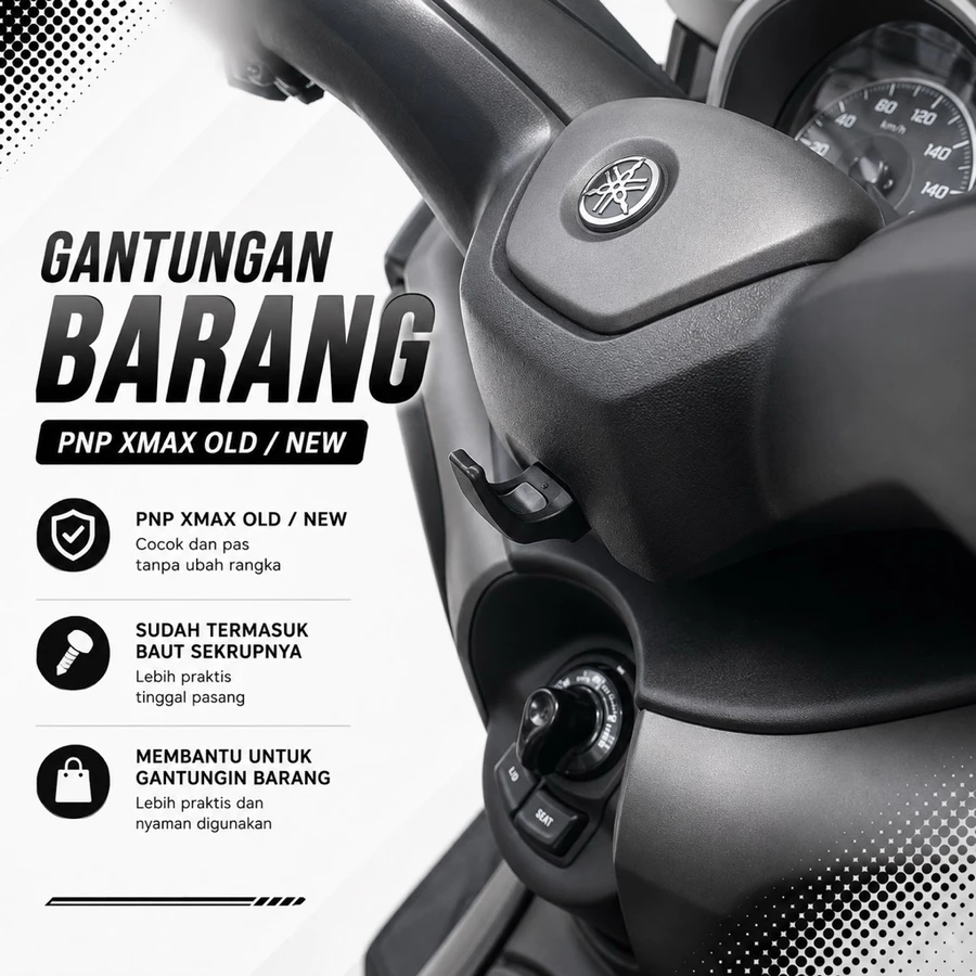 Hook Gantungan Cantelan Barang Xmax Old Xmax New Connected 2017-Sekarang