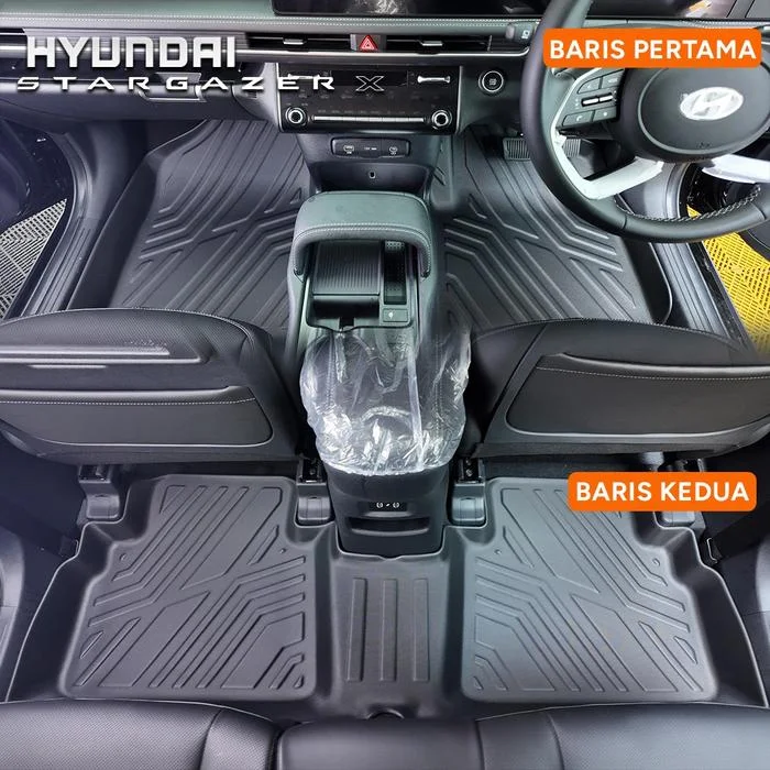 Karpet Mobil Hyundai Stargazer & Stargazer X 2022-Sekarang Bahan TPE Premium