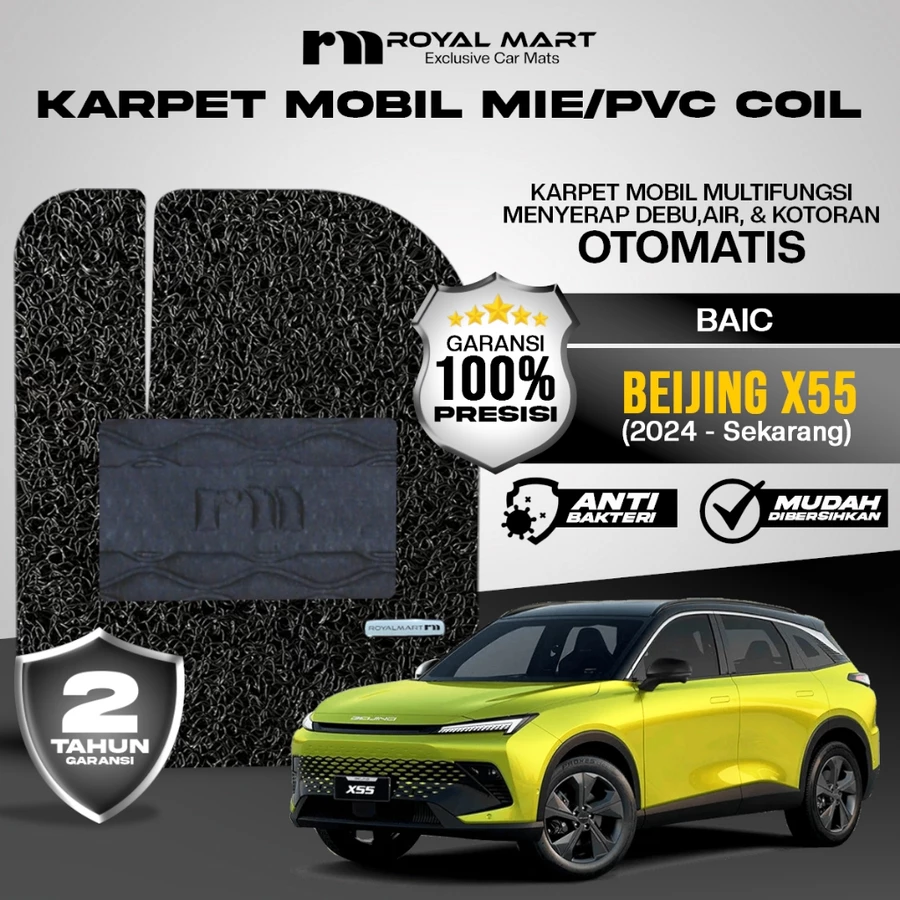 Karpet Mobil Mie Premium Baic Beijing X55 2024-Sekarang Full Set Bergaransi