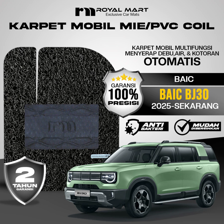 Karpet Mobil Mie Premium Baic Bj30 2025-Sekarang Full Set Bergaransi