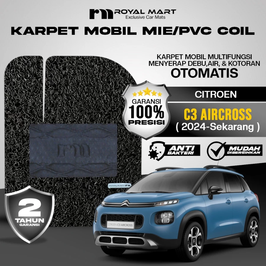 Karpet Mobil Mie Premium Citroen C3 Aircross 2024-Sekarang Full Set Bergaransi
