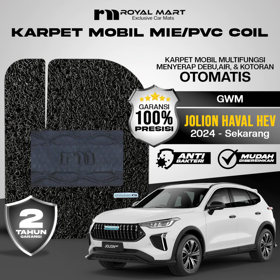 Karpet Mobil Mie Premium Gwm Jolion Haval Hev 2024-Sekarang Full Set Bergaransi
