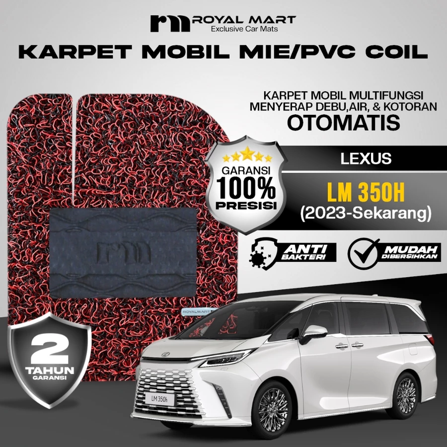 Karpet Mobil Mie Premium Lexus LM 350H 2023-Sekarang Full Set Bergaransi