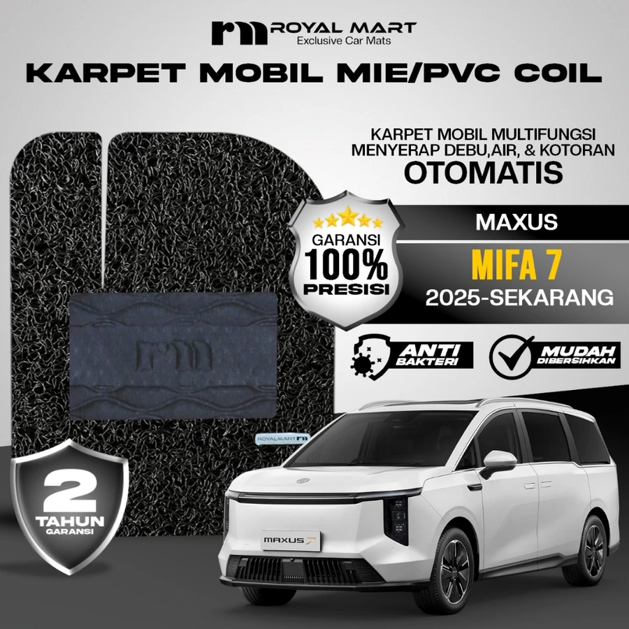 Karpet Mobil Mie Premium Maxus Mifa 7 2025-Sekarang Full Set Bergaransi