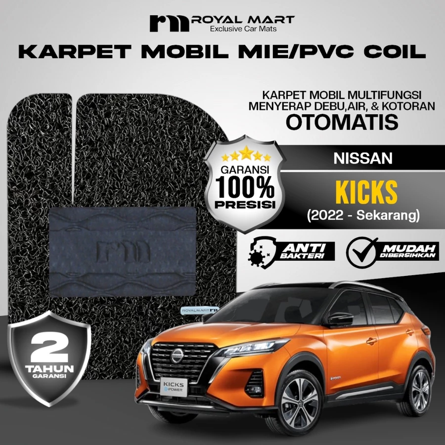 Karpet Mobil Mie Premium Nissan Kicks 2022-Sekarang Full Set Bergaransi