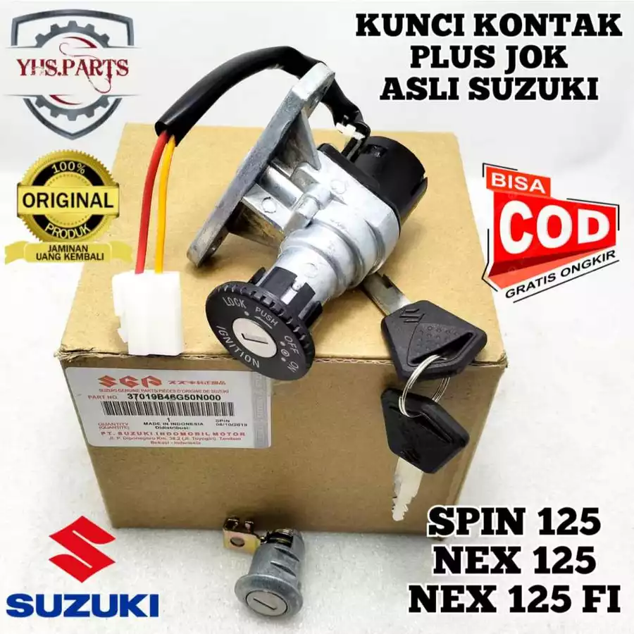 KUNCI KONTAK PLUS JOK SUZUKI SGP B46 SPIN 125 NEX 125 FI INJEKSI STOP KONTAK