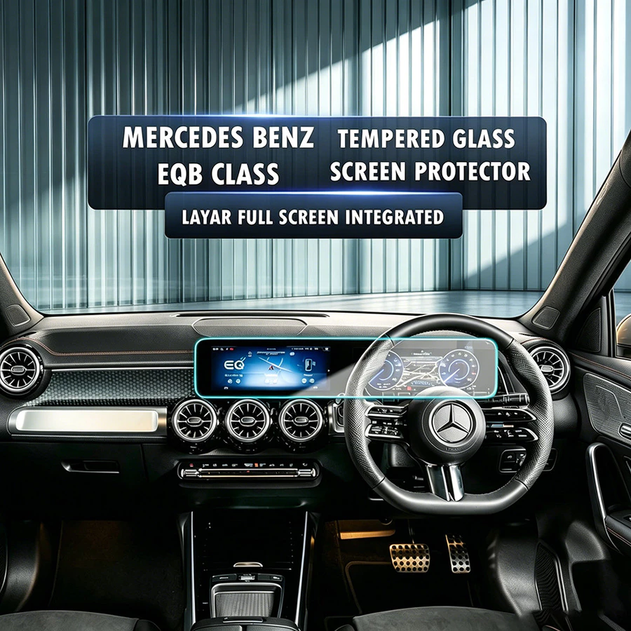 Luxevex tempered glass Head Unit Mobil Dashboard Mobil Anti Pecah 0.33mm MERCEDES BENZ EQB X243