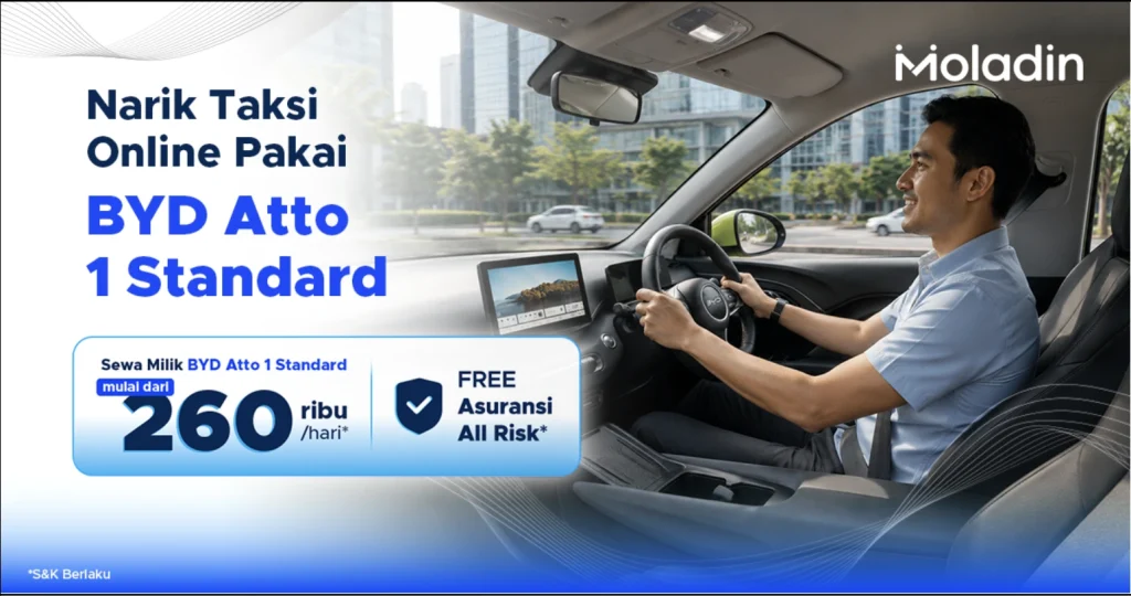 narik taksi online byd atto 1 standard