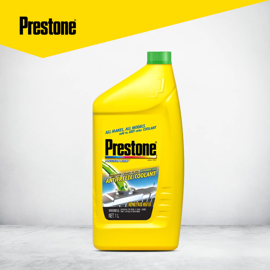 Prestone - Ready To Use Coolant (33%) Green 1 L Air Radiator Mobil Motor Pendingin Mesin Siap Pakai