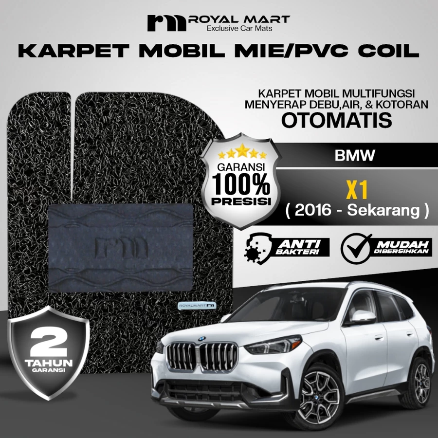 ROYAL MART Karpet Mobil Mie Premium Bmw X1 2016-Sekarang Full Set Bergaransi