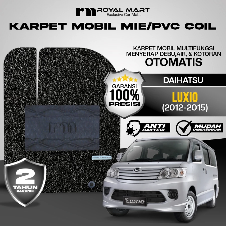 ROYAL MART Karpet Mobil Mie Premium Daihatsu Luxio Full Set Bergaransi