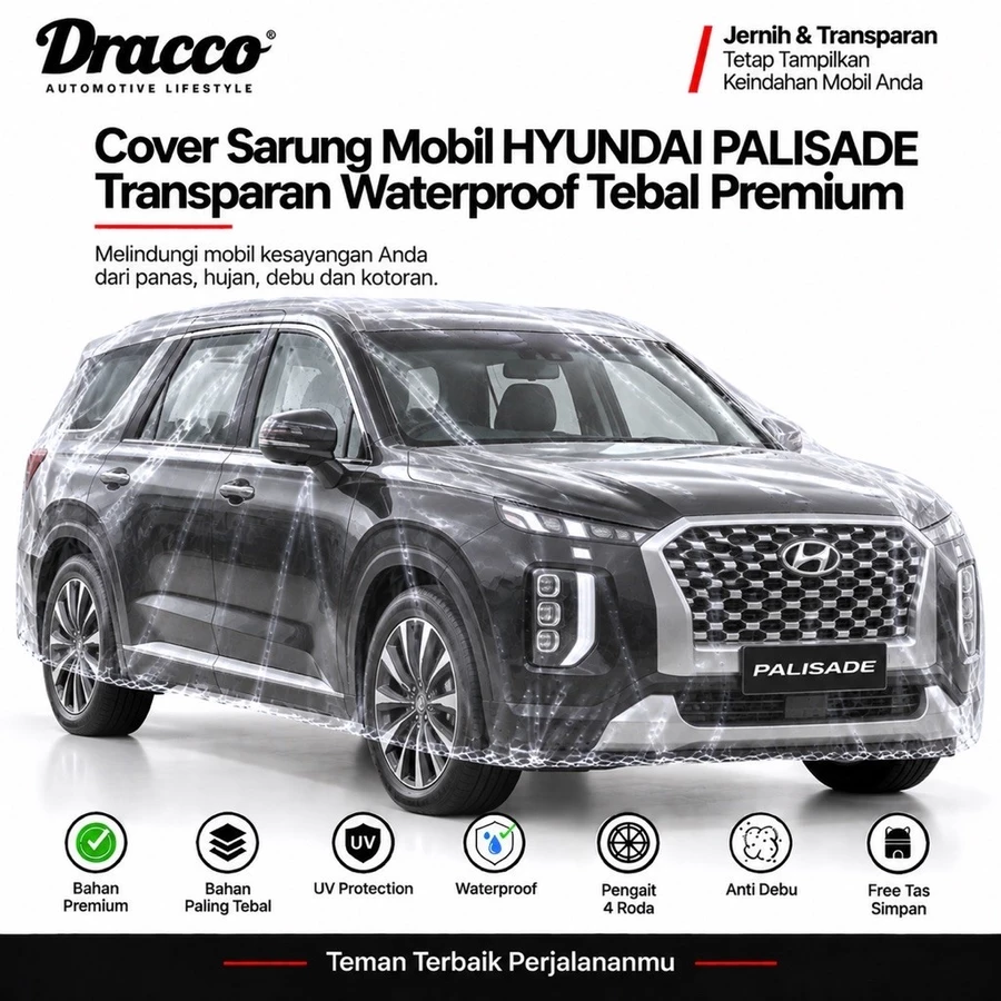 Sarung Mobil Cover Mobil Transparan Waterproof Hyundai Palisade