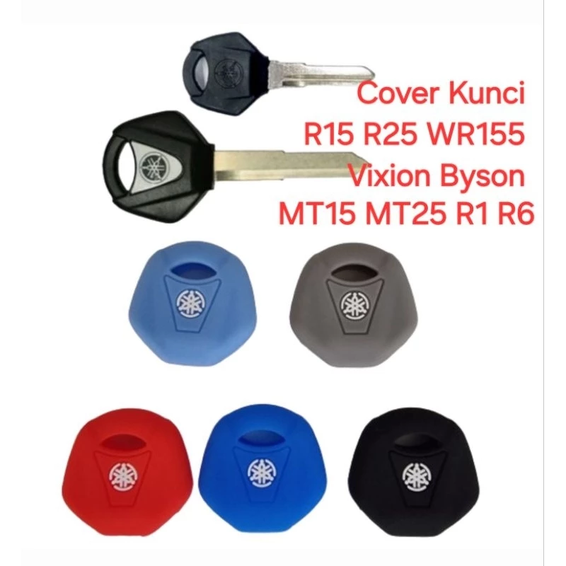 Sarung Silikon Cover Kunci Motor Yamaha R15 R25 MT15 MT25 Vixion Byson WR155 R1 R6 Pelindung Kunci Yamaha