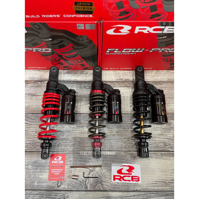 Shockbreaker Shock RCB Flow-Pro Ukuran 305Mm/ 330MM / 340MM Vario 125 / Vario 150 / Xride / Scoopy Donat / Mio / Beat