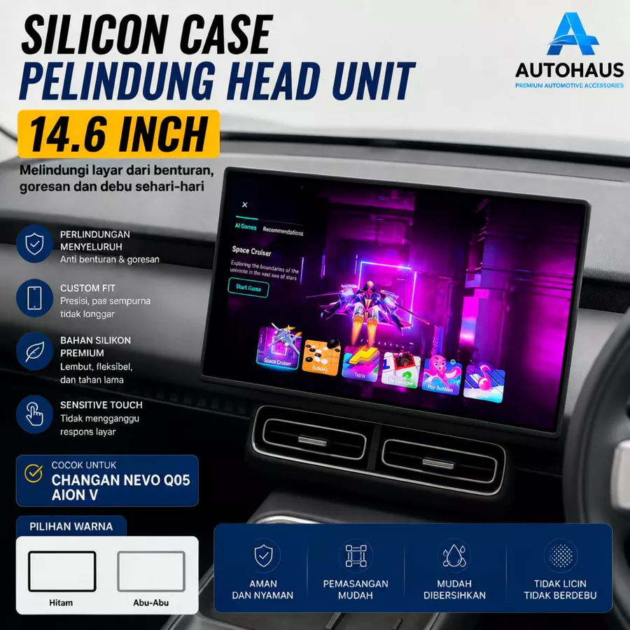 Silicon Case Pelindung Headunit 14.6 Inch Cover Pelindung Layar Pelindung Kaca Spion Tengah