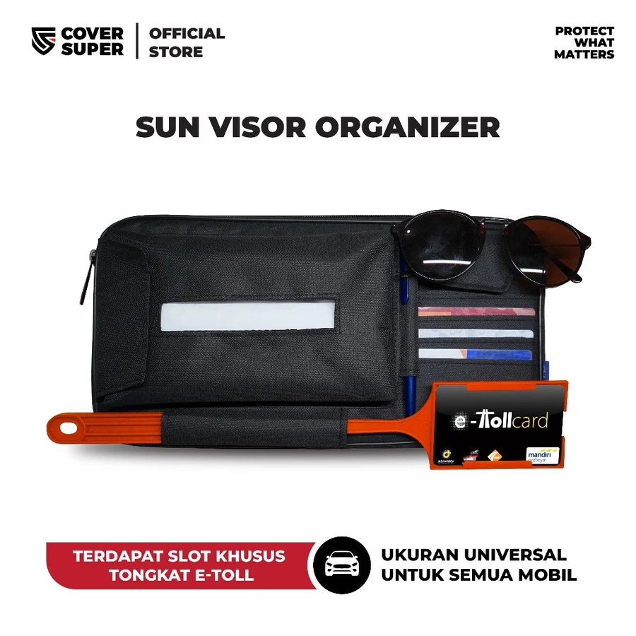 Sunvisor Organizer - CoverSuper Universal Untuk Semua Mobil