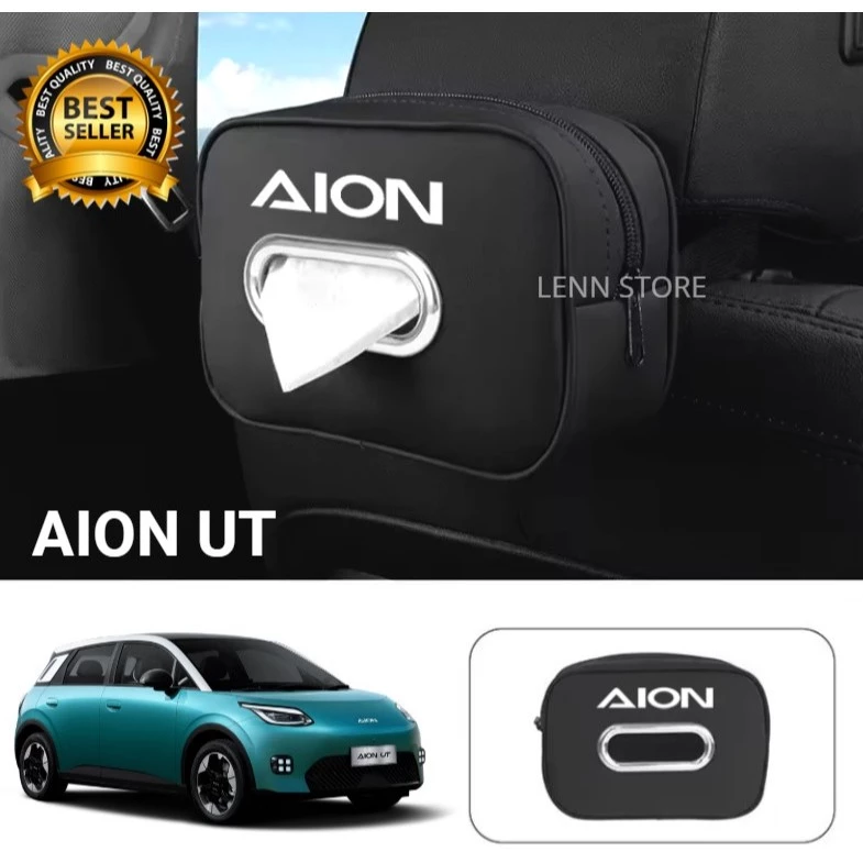 Tempat Tisu Mobil Bahan Kulit Premium AION UT