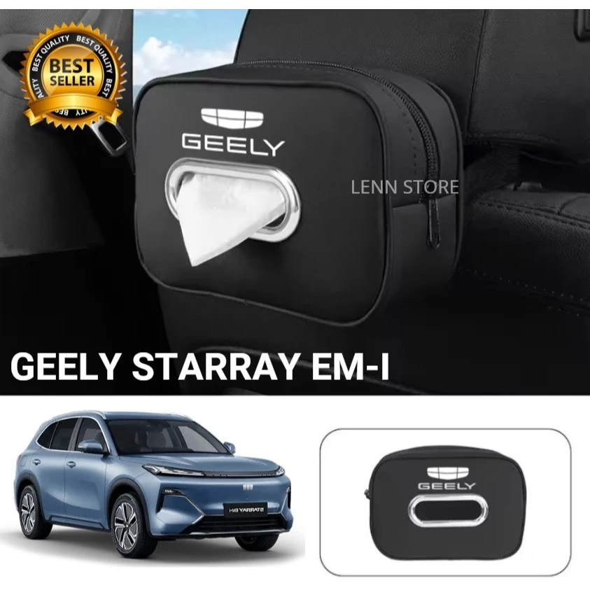 Tempat Tisu Mobil Bahan Kulit Premium Geely Starray EM-i