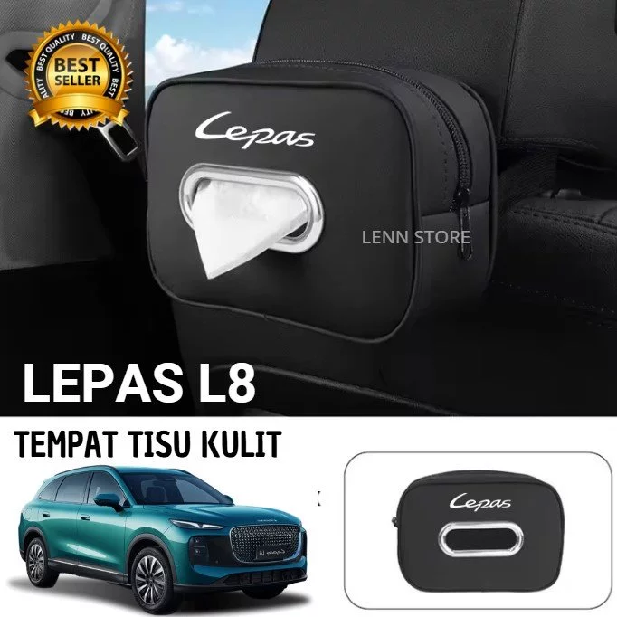 Tempat Tisu Mobil Bahan Kulit Premium Lepas L8