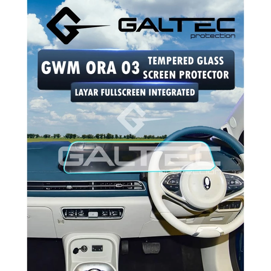 Tempered Glass Screen Protector Layar Fullscreen Integrated GWM Ora 03