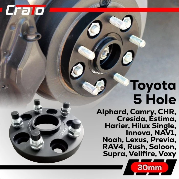 Wheel Adaptor Velg Aluminium - 5 Hole - 5-100 to 5-114.3-56.1 20mm 30mm Subaru BRZ