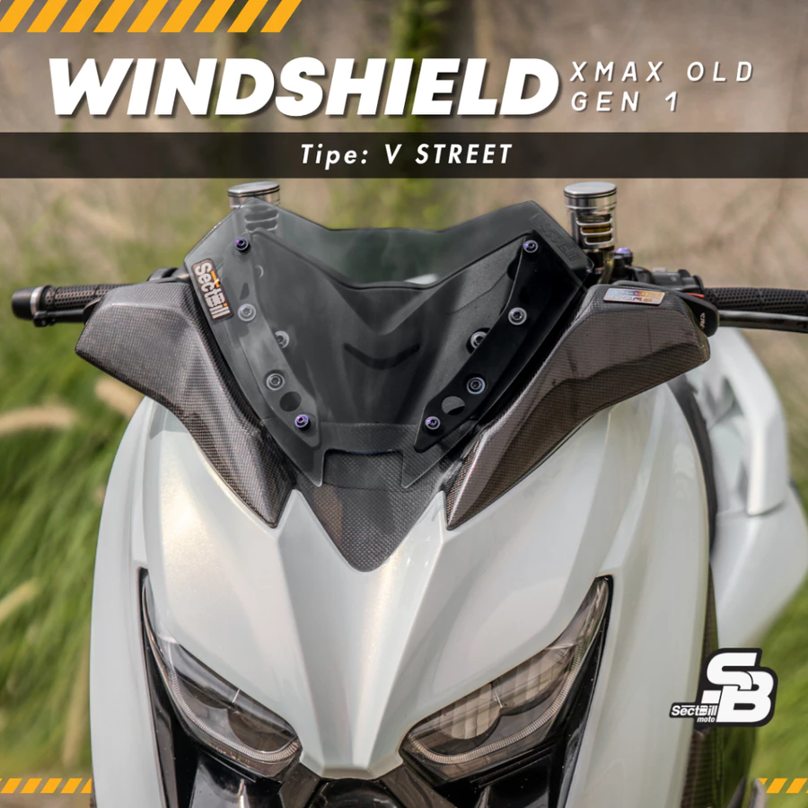 Windshield Visor XMAX OLD GEN 1 Mini Sport V Street Bahan Akrilik Sectbill
